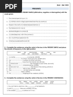 2º Eso PRESENT SIMPLE and CONTINUOUS