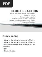 SS 2 Week 4 Redox Reaction