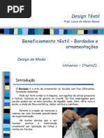 Beneficiamento Têxtil - Bordados e Ornamentações