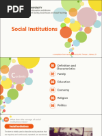 Social Institutions