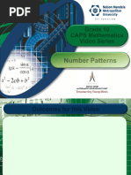 Number Patterns Gr10