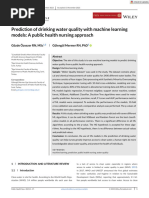 P16 Prediction of Drinking Water Quality With Machine Learning