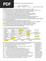 Primera Evaluación Teórica de Parasitología Médica