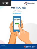 HDFC Securities MTF BSPL Pick JUBILANT INGREVIA LTD With 21%UPSIDE