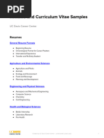 ALL Resume CV Samples