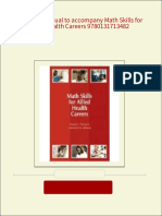 Instant download Solutions Manual to accompany Math Skills for Allied Health Careers 9780131713482 pdf all chapter