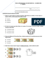 Evaluación Matemática Iii Bimestre