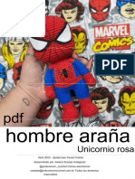 Fanart Homem Aranha Pink Unicorn Crochet O9cdtc