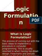 Module 1 - Logic Formulation Concepts