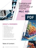 Qualitative and Quantitative Determination of Enzymes