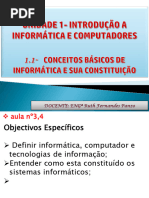 Aula 2 - Conceitos Básicos de Informatica e Sua Constituiçao