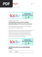 TCS NQT Recruitment Process 2025 - Detailed Syllabus & Previous Year Question - OnlineStudy4U