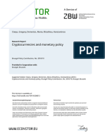 Cryptocurrencies and Monetary Policy: Claeys, Gregory Demertzis, Maria Efstathiou, Konstantinos