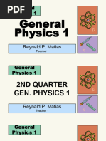 General Physics 1 2nd Quarter