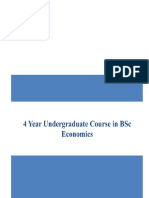 Syllabus For The 4 Year Undergraduate Course in BSC Economics Gokhale Institute of Politics and Economics GIPE