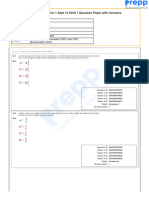 SSC MTS 2023 Tier 1 Sept 14 Shift 1