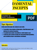 Fluid Mechanics Fundamental Concepts