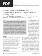 Training The Developing Brain, Part I - Cognitive Developmental Considerations For Training Youth