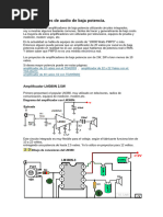 Amplificadores de Audio de Baja Potencia