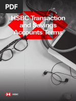 Transaction Savings Terms and Conditions