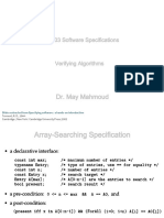 12BSC203 Verifying Algorithms