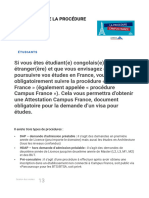 Les 8 Étapes de La Procédure - Campus France