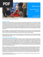 UNICEF Syria Cholera Response Situation Report - 10 November 2022