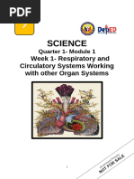 Science: Week 1-Respiratory and Circulatory Systems Working With Other Organ Systems