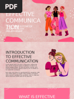 Pink Illustrated Effective Communication Presentation