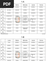 Lunes Martes Miércoles Jueves Viernes: Horario Generado:22/08/2023