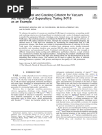 Remelting Model and Cracking Criterion For Vacuum Arc Remelting of Superalloys Taking IN718 As An Example