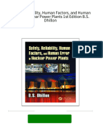 PDF Safety, Reliability, Human Factors, and Human Error in Nuclear Power Plants 1st Edition B.S. Dhillon Download