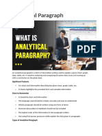 Analytical Paragraphs NOTES