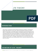 9.) Elite Theory