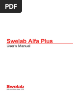 Swelab Alfa Plus User S Manual