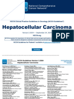 Hepatocellular Carcinoma: NCCN Clinical Practice Guidelines in Oncology (NCCN Guidelines)