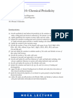 Chapter 10 - Chemical Periodicity