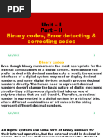 Binary Code and Error Detection