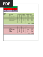 Calculos para El Evento Proyecciones