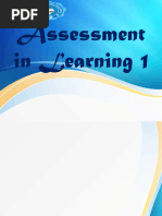 Assessment of Learning 1 - Unit 3 Topic 1 A