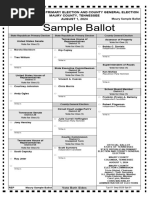 2024 Aug Maury Sample Paper Ballot - 202406051230010627