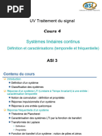 UV Traitement Du Signal: Systèmes Linéaires Continus