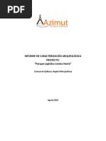 Informe de Caracterizacion Arqueologico - Parque Logístico Centro Norte - Version Preliminar