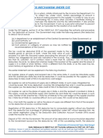 TDS Mechanism Under GST