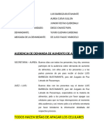 Simulacion de Audiencia - Alimentos