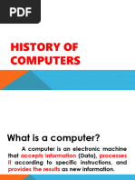 Week 2 History of Computers