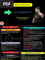 Matrices & Determinant: Click On The Above Link To Join Telegram