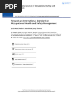 Towards An International Standard On Occupational Health and Safety Management