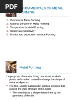 Fundamentals of Metal Forming - 2