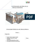 Sistema de Enfriamiento Del Motor de Un Vehículo Automotriz